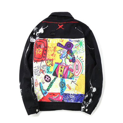 Chaqueta Denim Suelta con Solapa Tipo Abrigo - Image 14