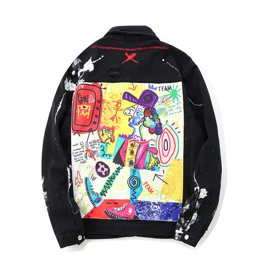 Chaqueta Denim Suelta con Solapa Tipo Abrigo - Image 14