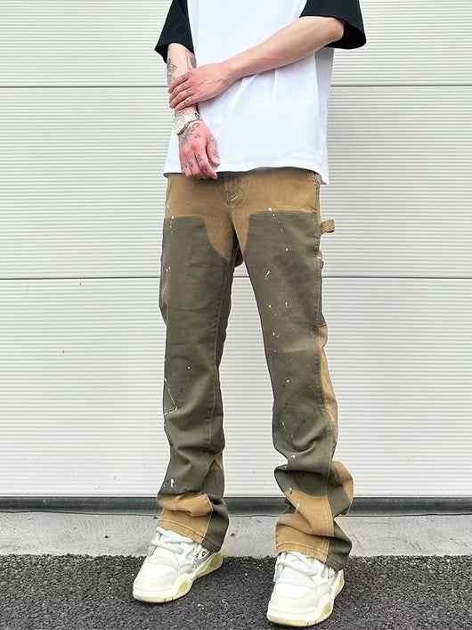 Pantalones de Trabajo Denim Elásticos Efecto Desgastado - Image 11