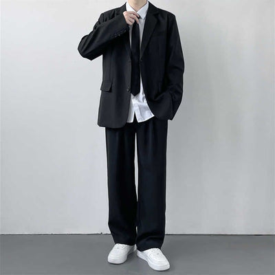 Saco Ejecutivo Talla Grande Hombre Estilo Universitario Primavera Otoño - Image 12
