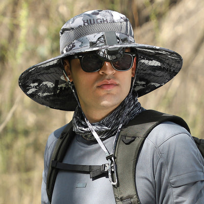 Sombrero de Ala Ancha para Senderismo y Pesca - Protección Solar UV - Image 8