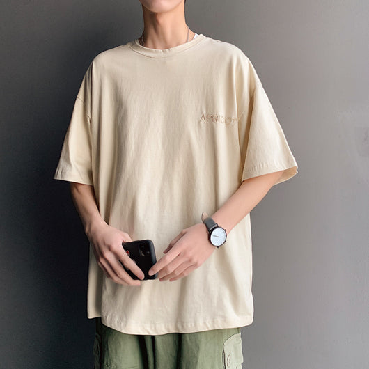 Camiseta Holgada Estilo Hong Kong para Parejas - Manga Corta Unisex - Image 3