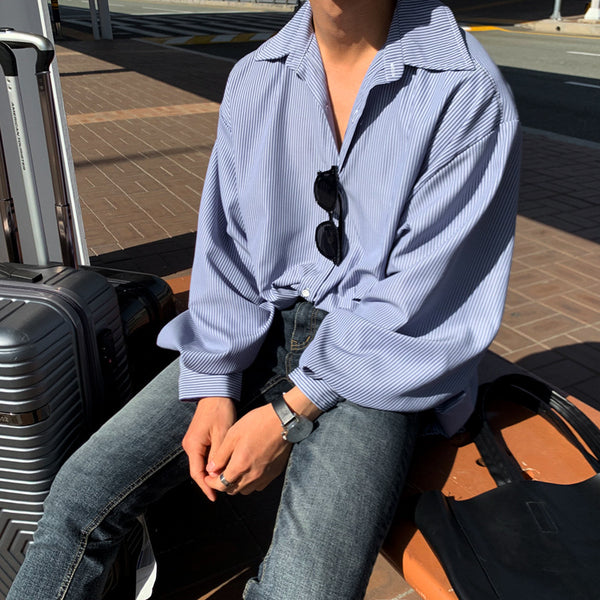 Camisa Suelta Casual Japonesa - Abrigo Versátil y Desenfadado