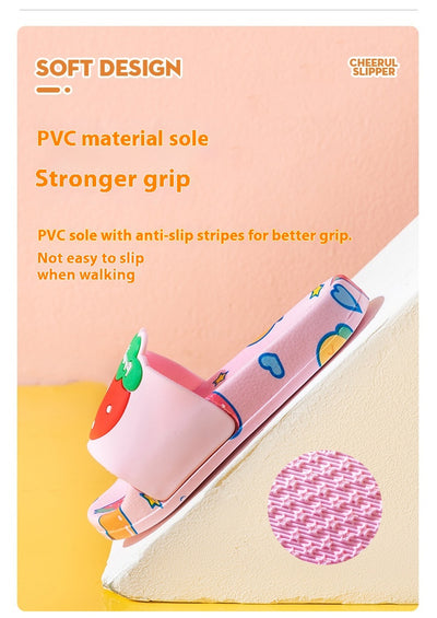 Pantuflas Infantiles de Fresa con Suela Antideslizante - Comodidad Suave para el Verano - Image 6