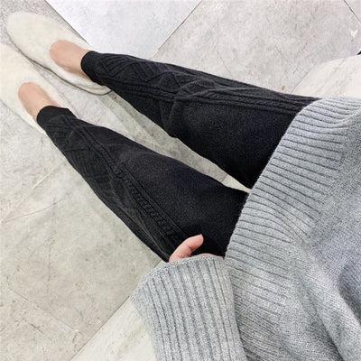 Pantalones de Lana Holgados Cintura Alta - Corte Moderno y Versátil - Image 3