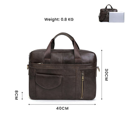 Bolso de Cuero Genuino para Hombre - Diseño Casual y Versátil - Image 7