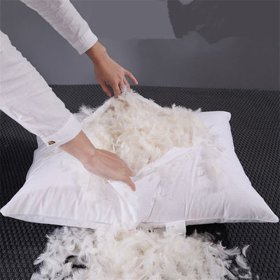 Almohada de Plumas de Ganso Blanco Premium - Image 6