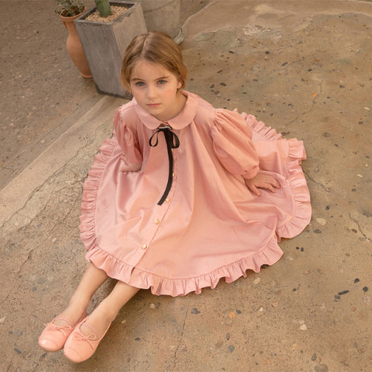 Vestido de Princesa con Mangas Abullonadas para Cumpleaños Infantil - Image 8