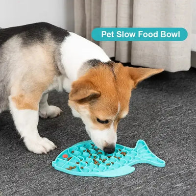 Plato Lamer de Silicona para Perros - Comedero Lento Antiatragantamiento
