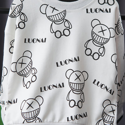 Playera Infantil Estilo Coreano con Oso Estampado Completo - Image 15