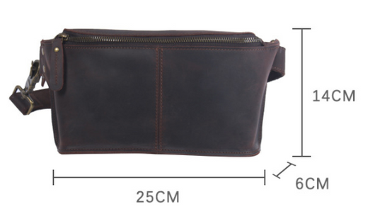 Bolsa de Pecho Cuero Vintage Multifuncional Gran Capacidad - Image 6