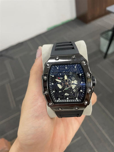 Reloj de Hombre Cilíndrico con Movimiento de Cuarzo Luminoso - Image 24