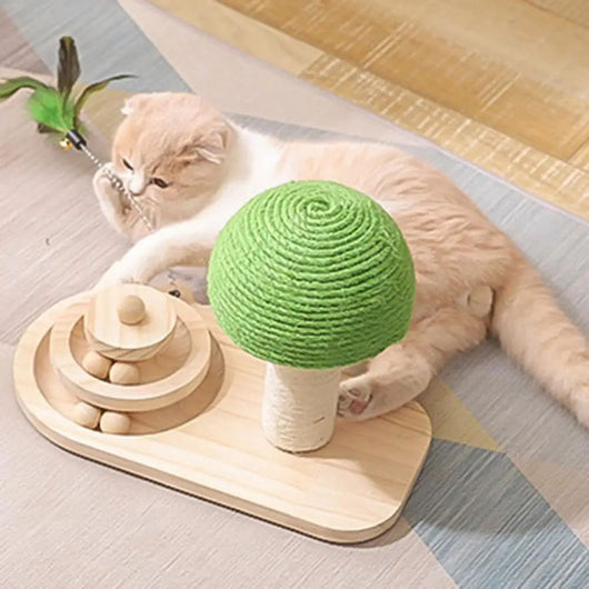 Torre Rascador para Gatos con Cuerda Sisal y Forma de Hongo - Image 13