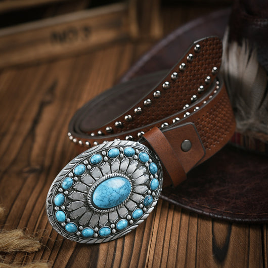 Cinturón Punk de Cuero PU Estilo Denim Tendencia - Image 33