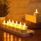 Velas LED Recargables con 12 Luces de Ambiente