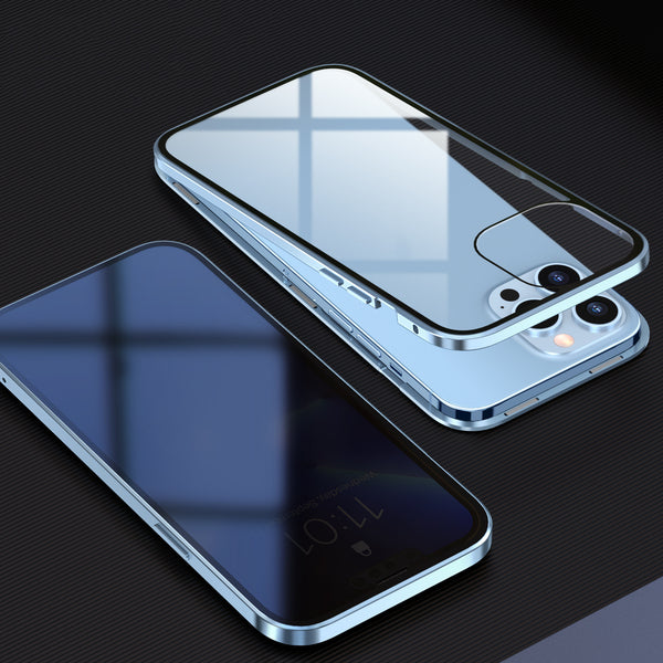 Funda Magnética de Vidrio Templado Doble Cara para Smartphone