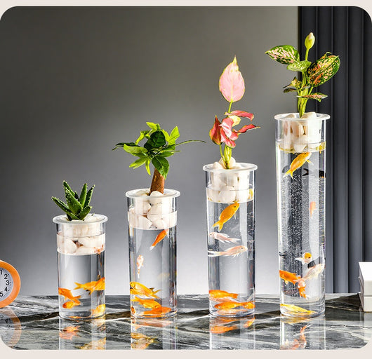 Maceta Ecológica de Escritorio con Paisaje Miniatura y Pecera Transparente - Image 22
