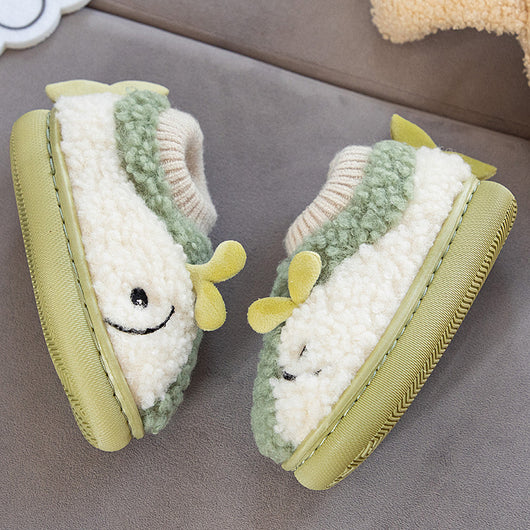 Pantuflas Cálidas Antideslizantes para Bebés y Niños con Diseño Dinosaurio - Image 2