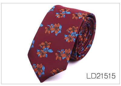 Corbata Casual Moderna con Estampado Floral - Ancho 6cm - Image 16