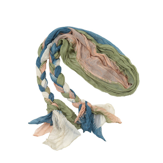 Pañuelo Tejido a Mano con Trenza para Niñas - Accesorio de Moda Delgado - Image 5