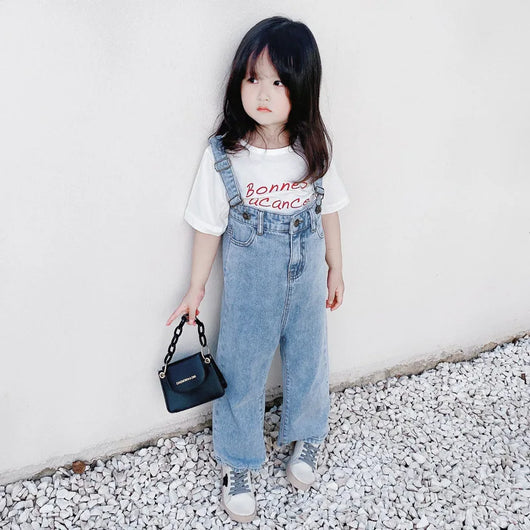 Jeans Anchos de Cintura Alta Estilo Coreano con Tiras - Image 18