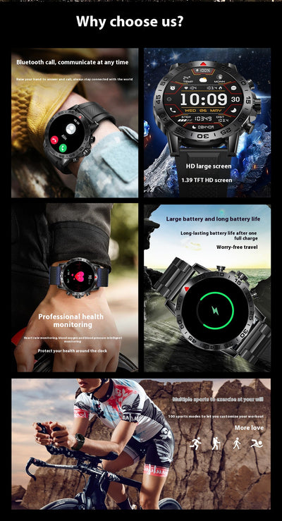 Reloj Inteligente con Llamadas Bluetooth, Monitoreo Cardíaco y Múltiples Deportes - Image 28