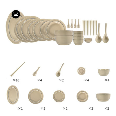Juego de Vajilla de Lujo Minimalista para el Hogar - Image 26