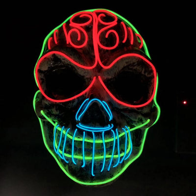 Máscara Calavera LED Brillante para Halloween - Image 7