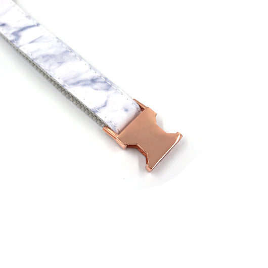 Collar para Mascota con Estampado de Mármol Elegante y Simple - Image 6