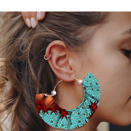 Aretes Artesanales Estampados de Diseño Exagerado - Image 9