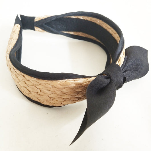 Diadema Trenzada de Paja de Estilo Coreano - Image 6