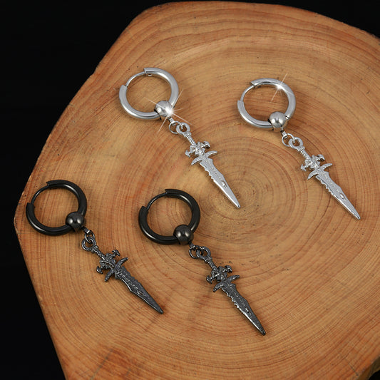 Aretes Vintage Personalizados para Hombre con Diseño de Flecha - Image 2