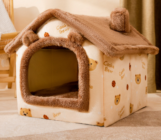 Casa Plegable para Perros y Gatos - Cama Térmica Desmontable Tipo Villa - Image 14