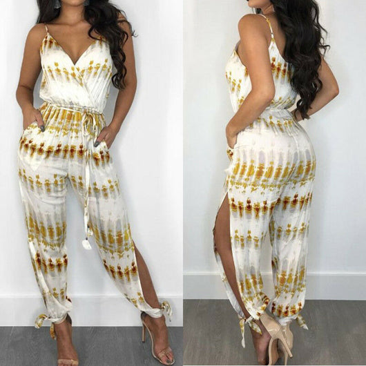 Jumpsuit con Tirantes Irregulares y Cinturón Integrado - Image 7