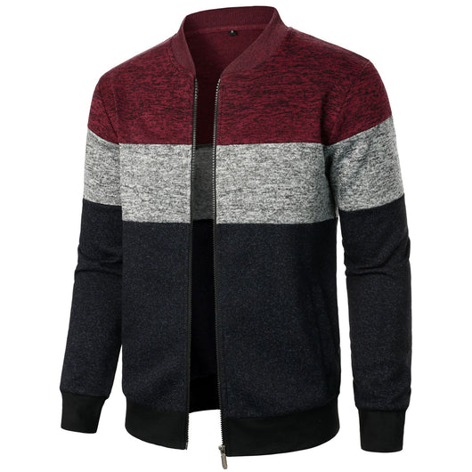 Suéter de Punto Grueso con Bloques de Color para Hombre - Image 9