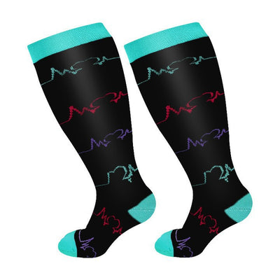 Calcetines de Compresión Estampados Personalidad Masculina y Femenina - Image 16