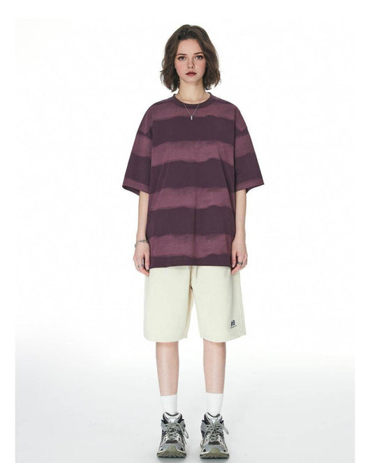 Playera de Algodón para Hombre con Diseño Tie-Dye y Rayas - Image 15