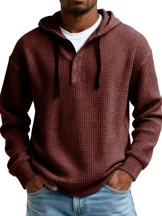 Suéter Hoodie Entallado con Cierre Medio para Hombre - Image 13