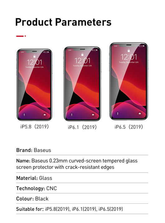 Protector de Pantalla Curvo Templado 0.23mm para iPhone XS/11 Pro 5.8" - Image 28