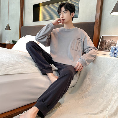 Pijama Largo de Algodón para Hombre Talla Grande Cómodo y Relajado - Image 13