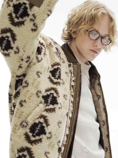 Chaqueta de Lana de Cordero Gruesa con Forro Polar para Hombre - Image 8