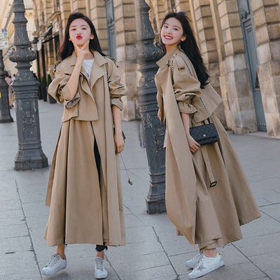 Abrigo Cortaviento Largo Oversized para Mujer - Largo hasta el Tobillo - Image 6