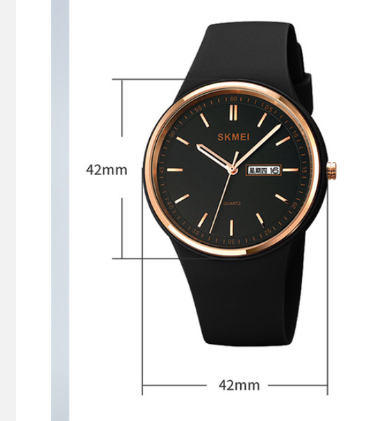 Reloj de Cuarzo para Estudiantes con Calendario y Correa de Silicona - Image 9