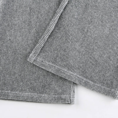 Pantalones de Pana Cintura Alta con Bolsillos - Corte Relajado y Slim - Image 29