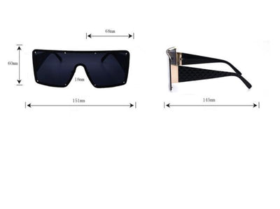 Oversized square frame sunglasses with brown gradient lenses and tortoise shell arms featuring a textured diamond pattern. - Image 2