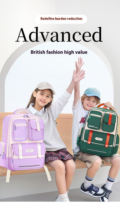 Mochila Escolar Ergonómica de Protección Espinal con Múltiples Compartimentos - Image 18