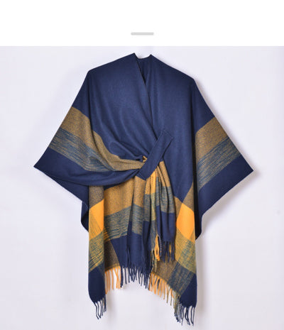 Cardigan Tejido Jacquard Cálido con Borlas para Mujer - Image 18