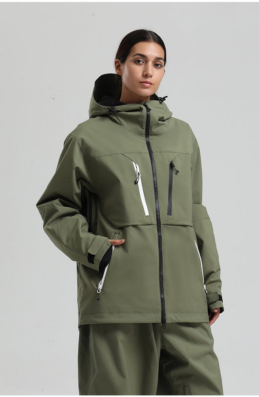 Abrigo de Esquí Acolchado Transpirable Impermeable - Image 28