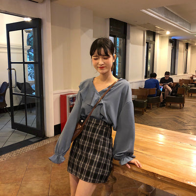 Falda Tableada Estilo Coreano Línea A Multiusos - Image 12