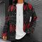 Chaqueta Casual Hombre Estampado Étnico Retro